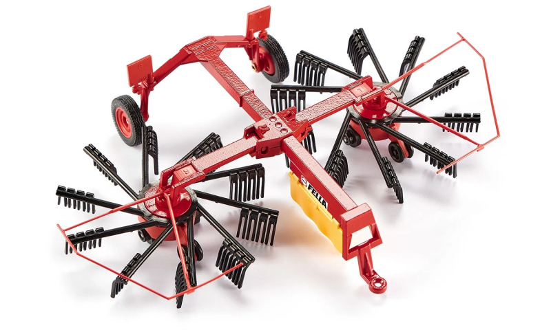 Fella Whirl rake with Lateral Swather